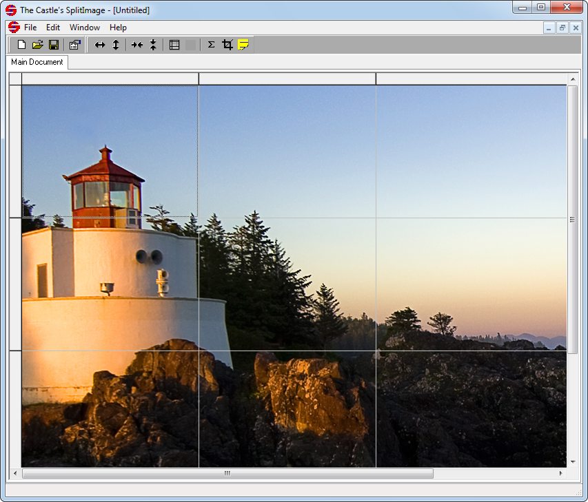 screen capture of The Castle SplitImage