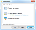 Folder Options X screenshot